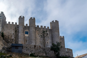 Fototapeta na wymiar Medieval castle in the portuguese village of Obidos
