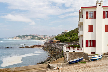 Bidart and Guethary town in Basque COuntry, south of France