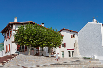 Fototapeta premium Bidart and Guethary town in Basque COuntry, south of France