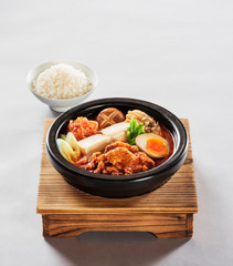 Japanese pork with rice meal
