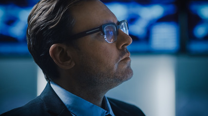 Portrait Shot of the Government Official / Politician / Newsroom Presenter / Businessman Standing...