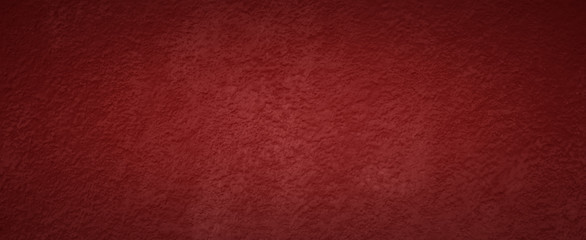 Panoramic red tone wall texture abstract background. Christmas background with copy space and...