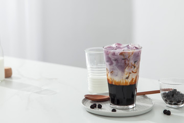 Brown sugar vanilla pearl milk tea