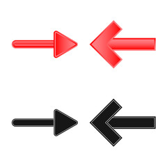 Vector design of element and arrow logo. Collection of element and direction stock vector illustration.
