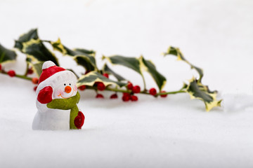 Pupazzo di neve per decorazioni natalizie