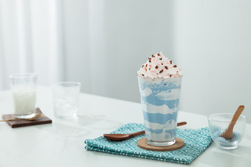 Mount Fuji snow top milk tea