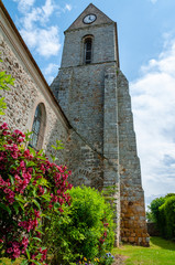 Fototapeta na wymiar Eglise de Villeneuve Les Bordes
