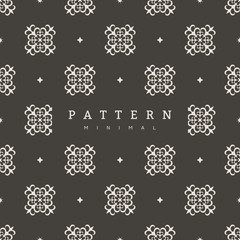 Seamless Pattern Tile On Brown Background
