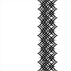 Linear Strokes Complex Vertical Border