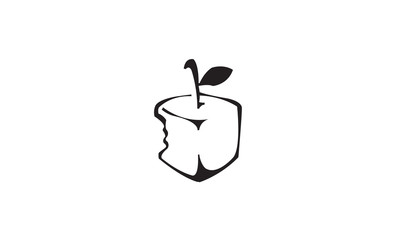 Iced Apple Illustration