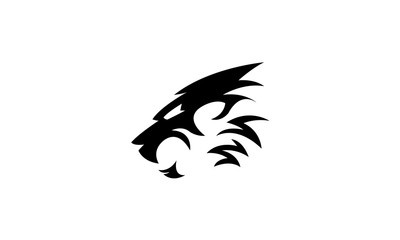 Obraz premium Lion Tattoo Silhouette Illustration
