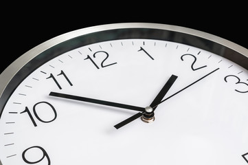 Fototapeta premium Close-up view of clock - deadline and time concept