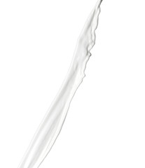 Splash of milk on white background