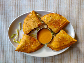 Shabhaley or Shafali or Sefali or Shaphaley. Tibetan food