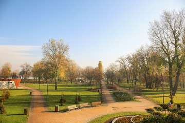 View of autumn park