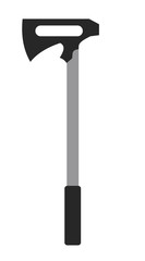 Climber's axe. equipment. Design element for poster, card. Vector illustration. Flat cartoon vector illustration.