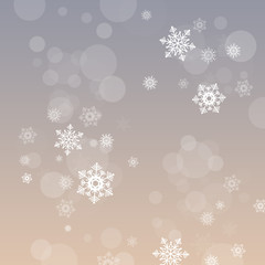 Christmas background with snowflakes