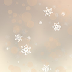 Christmas background with snowflakes