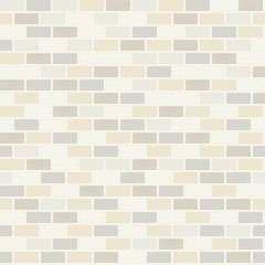 White brick wall texture seamless vector illustration