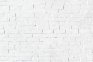 White brick wall textured background