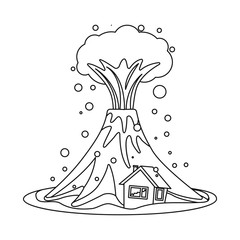 Vector illustration of natural and disaster symbol. Collection of natural and risk stock symbol for web.