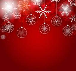 Abstract Holiday New Year and Merry Christmas Background. Vector Illustration