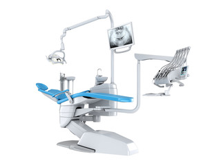 3D rendering modern dental chair