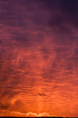 Background with the texture of clouds at sunset