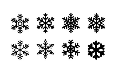 set of Snowflake icons.