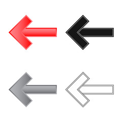 Isolated object of element and arrow logo. Collection of element and direction stock vector illustration.