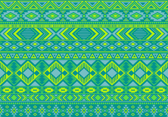 Indonesian pattern tribal ethnic motifs geometric seamless vector background. Modern boho tribal motifs clothing fabric textile print traditional design with triangle and rhombus shapes.