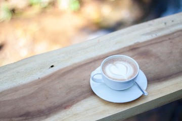 cup of coffee on the table