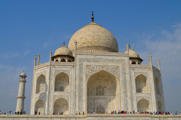 Fototapeta na wymiar Mausolée du Taj Mahal, Agra, Inde(7)
