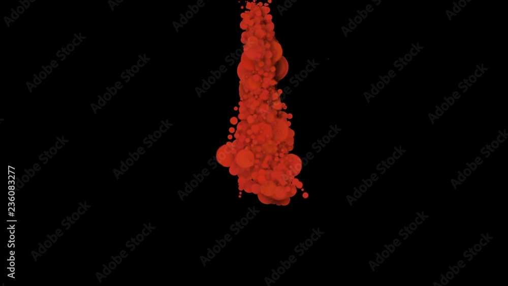 Poster a stream of red glowing particles.atmospheric particle billow dust elements.