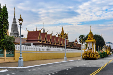 King's Funeral, Royal Palace in Phnom Penh, Cambodia