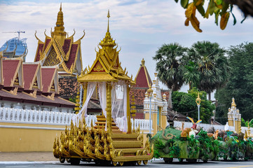 King's Funeral, Royal Palace in Phnom Penh, Cambodia