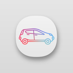 Car side view app icon