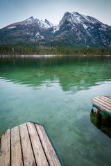 Winter am Hintersee im Berchtesgadener Land