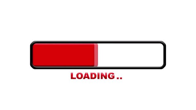Progress Bar Loading. Download on white background. - Powered by Adobe