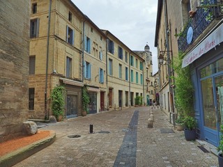 Fototapeta na wymiar Uzès – gemütliche Kleinstadt in Frankreich - High Dynamic Range Image (HDR) 