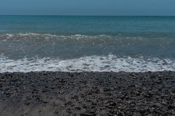 waves on the beach