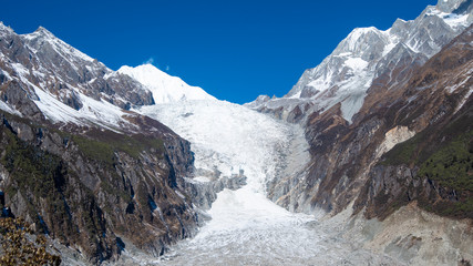 Obraz premium Hailuogou Glacier , Moxi Town, Luding County, Sichuan, China