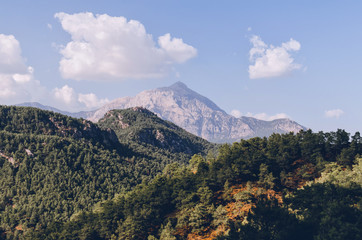 Tahtali near the Mediterranean Sea in Taurus Mountains, Turkey