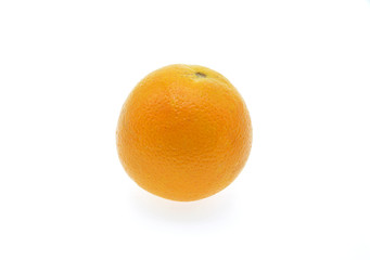fresh orange on white background