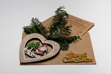 christmas  gifts on white background