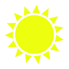 Sun icon vector isolated