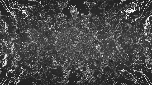 Many microbes and bacteria are on surface, computer generated modern abstract background, 3d rendering