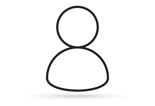 male profile picture, silhouette profile avatar icon symbol