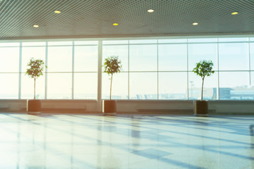 abstract blur shot in airport for background