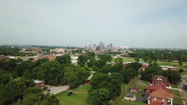 Skyview of the city of St. Louis Missouri